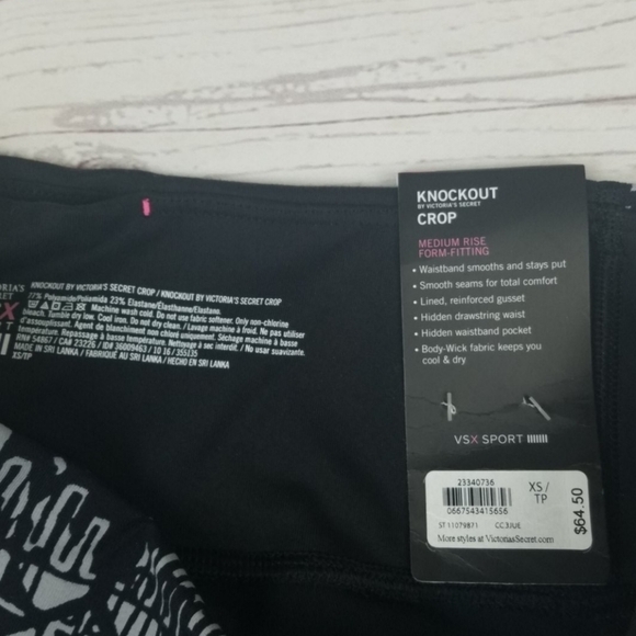 New Victoria Secret knockout crop pants XS - Picture 2 of 4